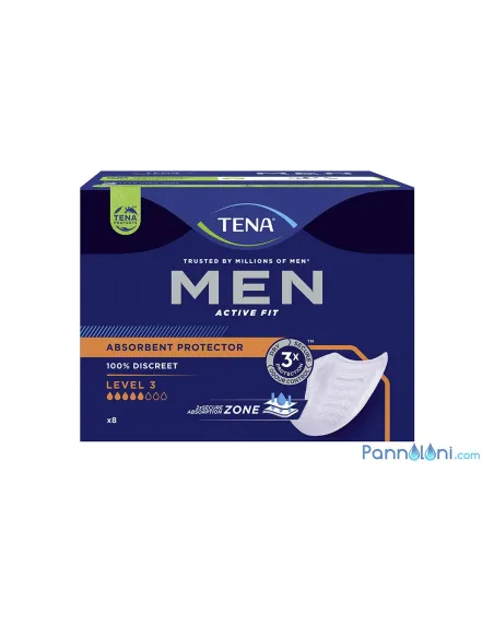 Pannolino Triangolare Tena Men per Uomo, Livello Assorbenza 3