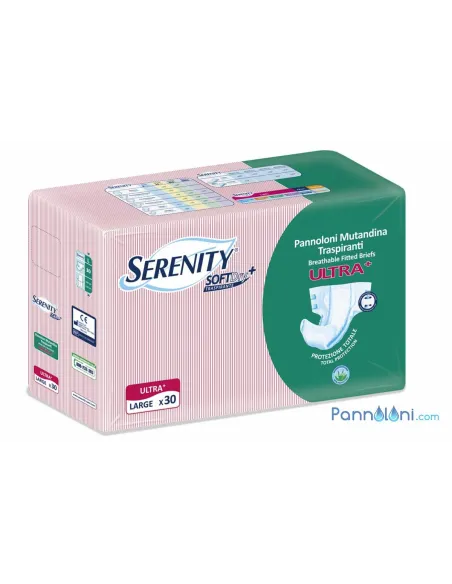 Serenity Aloe Ultra L, Pannolone con Adesivi