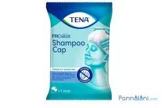Cuffia Tena per Lavaggio Capelli, Umidificata, Monouso