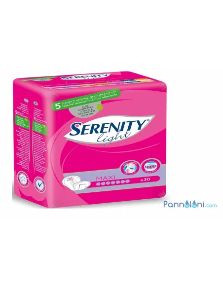 Serenity Light Maxi, assorbente per Donna, perdite abbondanti