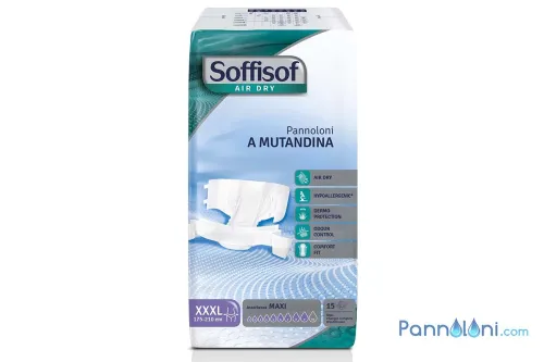 Soffisof Pannolone con Adesivi Taglie Forti