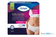 Tena Pants a Vita Bassa Silhouette Blanc Normal taglia M