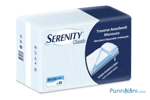 80x180 Traversa Serenity Assorbente con Ali