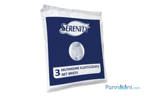 Mutandina Elasticizzata Serenity, Cinque Taglie
