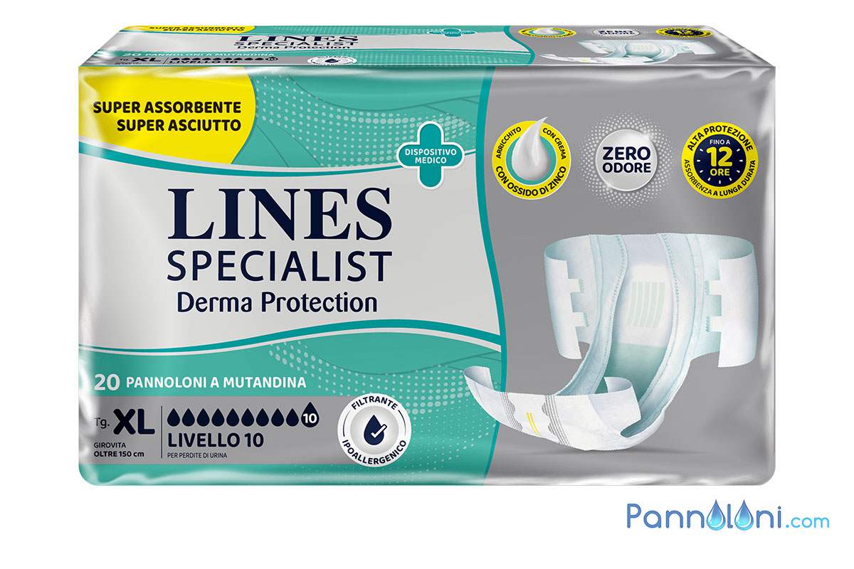 Lines Pannolone con Adesivi Assorbenza MaxiPlus